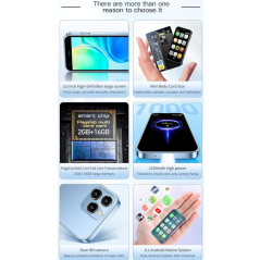 Mini Smartphone Android XL16 - 3G, Écran IPS HD, 2Go/16GoWiFi - Violet - Neuf — Reconditionné Garanti 12 mois · Smarty Paris